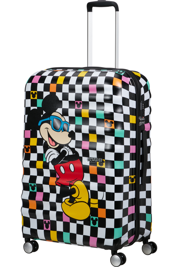 American Tourister Disney Wavebreaker Spinner TSA Disney Fl 77cm  Mickey Check