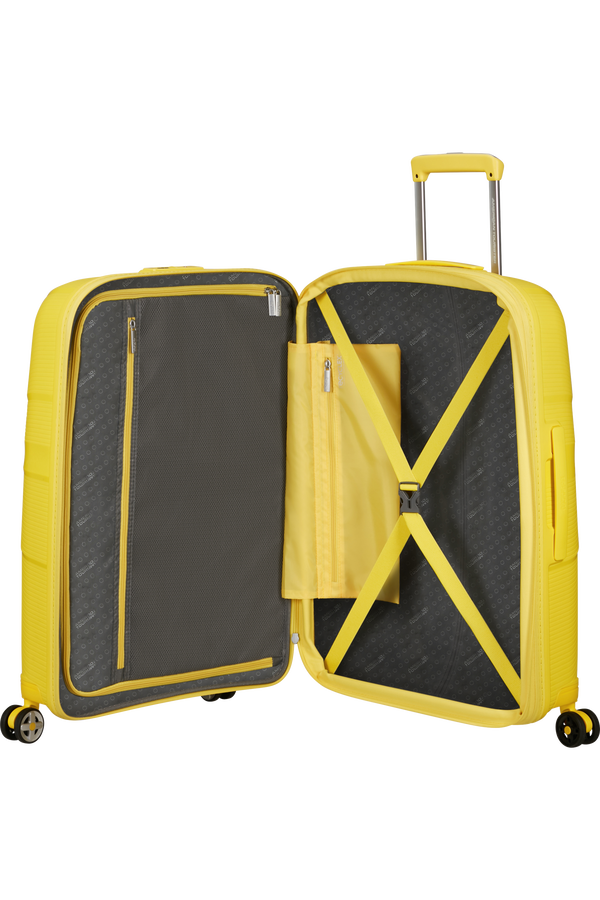 American Tourister Starvibe Spinner Expandable TSA 67cm Electric Lemon