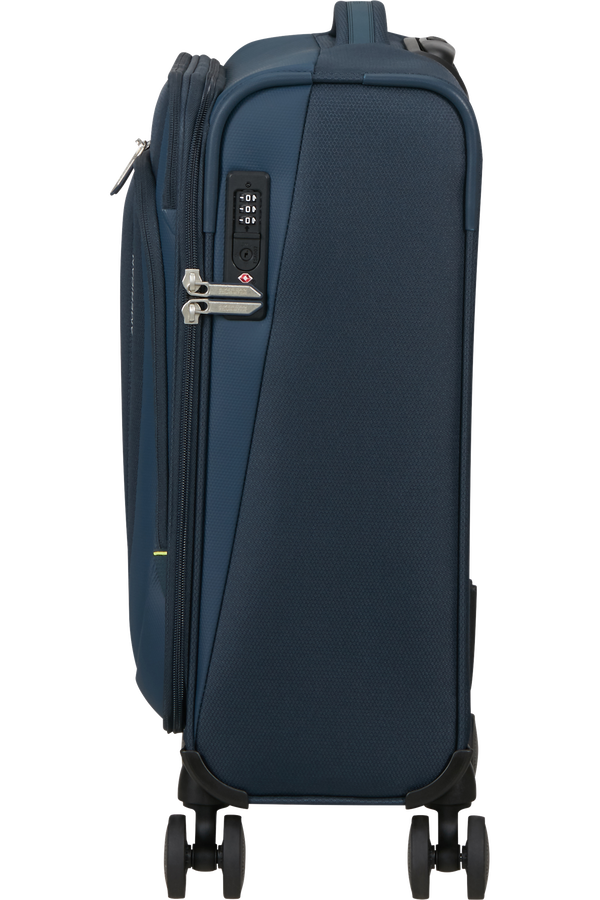 American Tourister Wanderlite Spinner TSA S  Bleu marine foncé