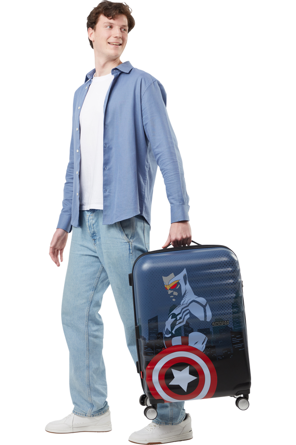 American Tourister Disney Wavebreaker Spinner TSA MARVEL Fl 67cm  Captain America City