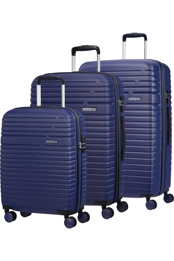 American Tourister Aero Racer 3 PC Set A  Bleu nuit