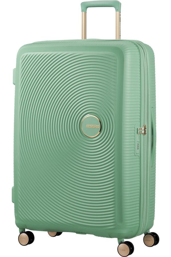 American Tourister Soundbox Spinner TSA Expandable 77cm  Almond Green/Gold