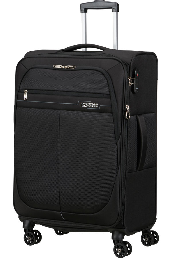 American Tourister Deep Dive Spinner Expandable TSA M  Noir/Gris