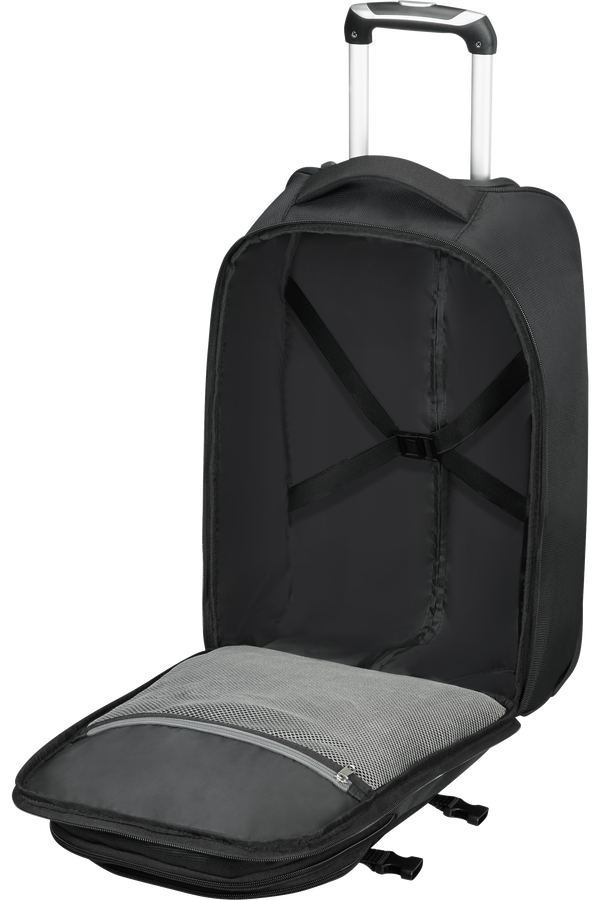 American Tourister Road Quest Sac à dos ordinateur avec roulettes 39.6cm/15.6inch  Solid Black