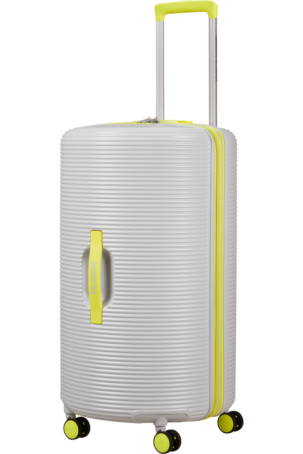 American Tourister Rollio Spinner 75cm  Light Grey/Lime