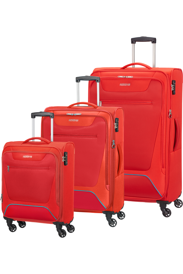 American Tourister Hyperbreez 3 pc Set A  Rouge