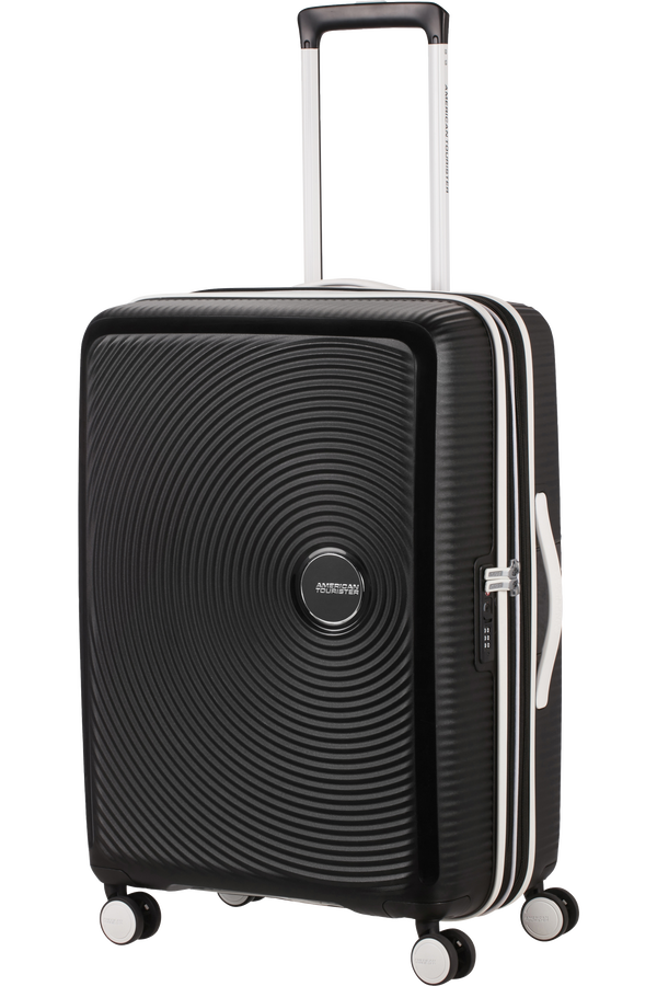 American Tourister Soundbox Spinner TSA Expandable 67cm  Black/White