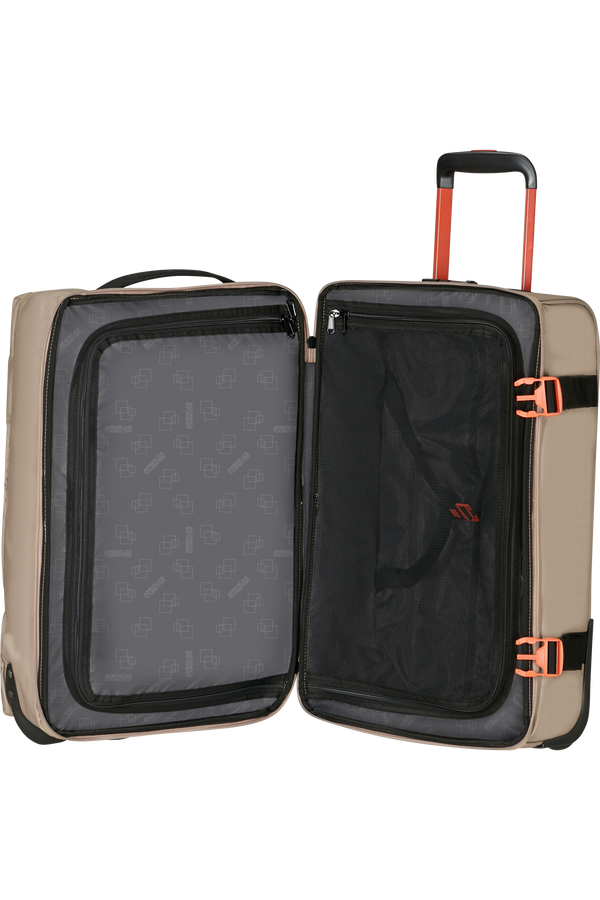 American Tourister Urban Track Duffle with Wheels Coated S  Beige/Orange