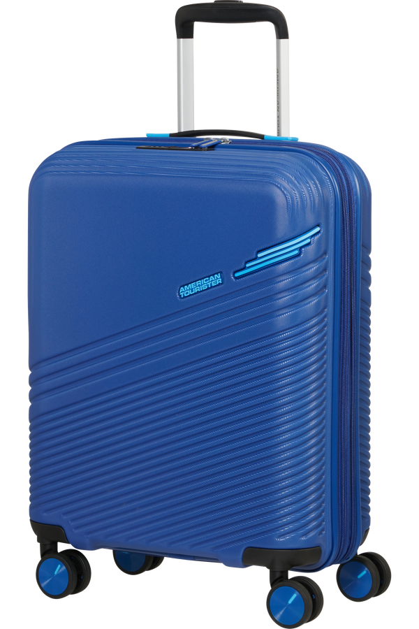 American Tourister Triple Trace Spinner TSA Expandable 55cm  Bleu marine/Bleu