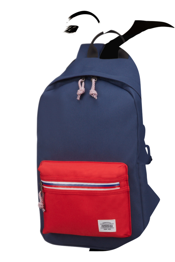 American Tourister Upbeat Backpack ZIP  Bleu marine/Rouge
