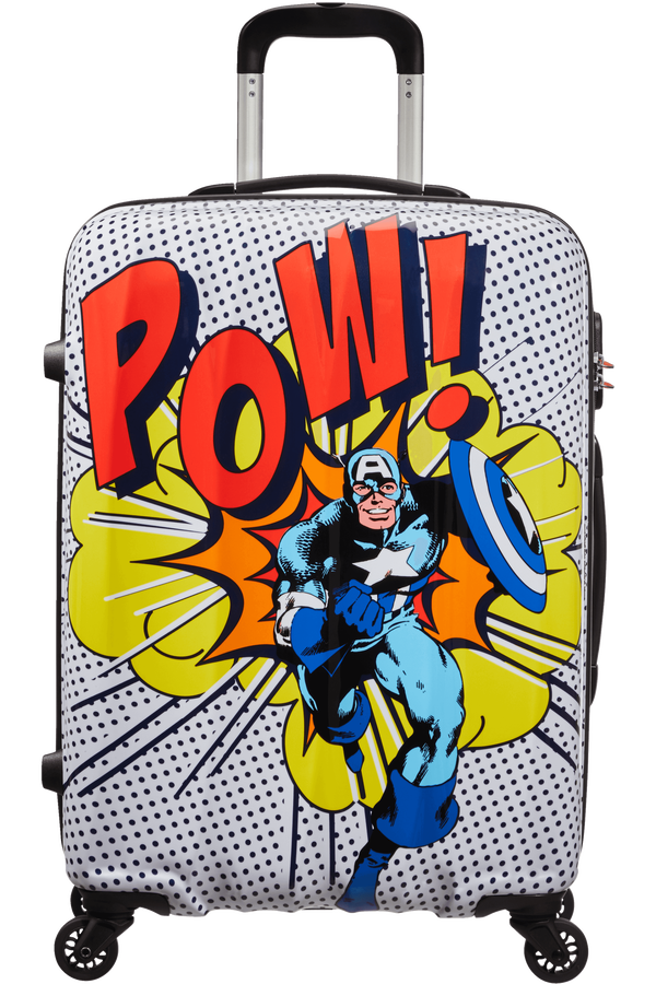 American Tourister Marvel Legends Spinner Alfatwist 65cm  Captain America Pop Art