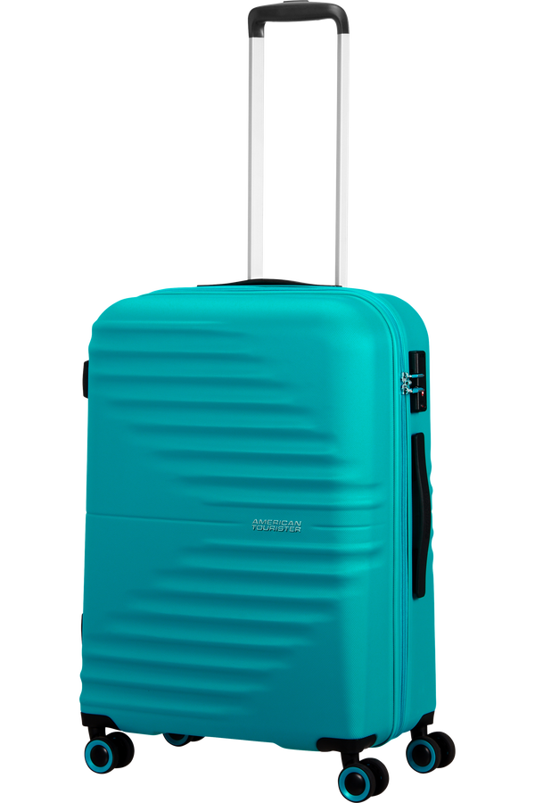 American Tourister Wavetwister Spinner TSA 66cm  Aqua Turquoise