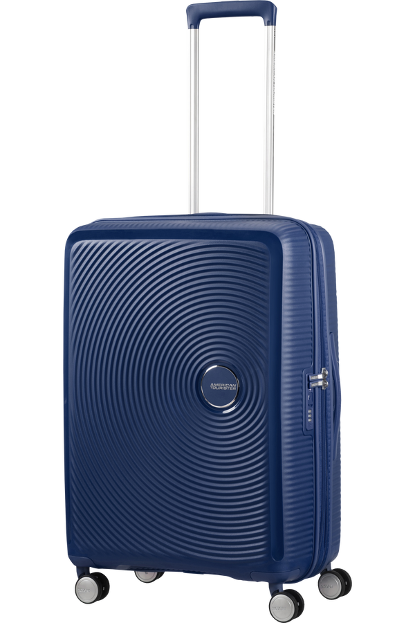 American Tourister Soundbox Spinner extensible 67cm Bleu marine foncé