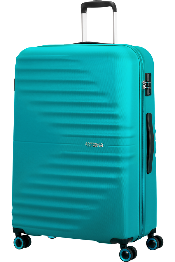 American Tourister Wavetwister Spinner TSA 77cm  Aqua Turquoise