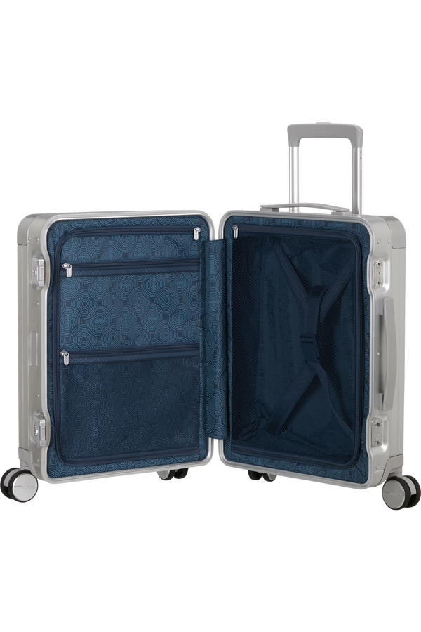 American Tourister Soundbox Alu Spinner TSA 55cm  Argent
