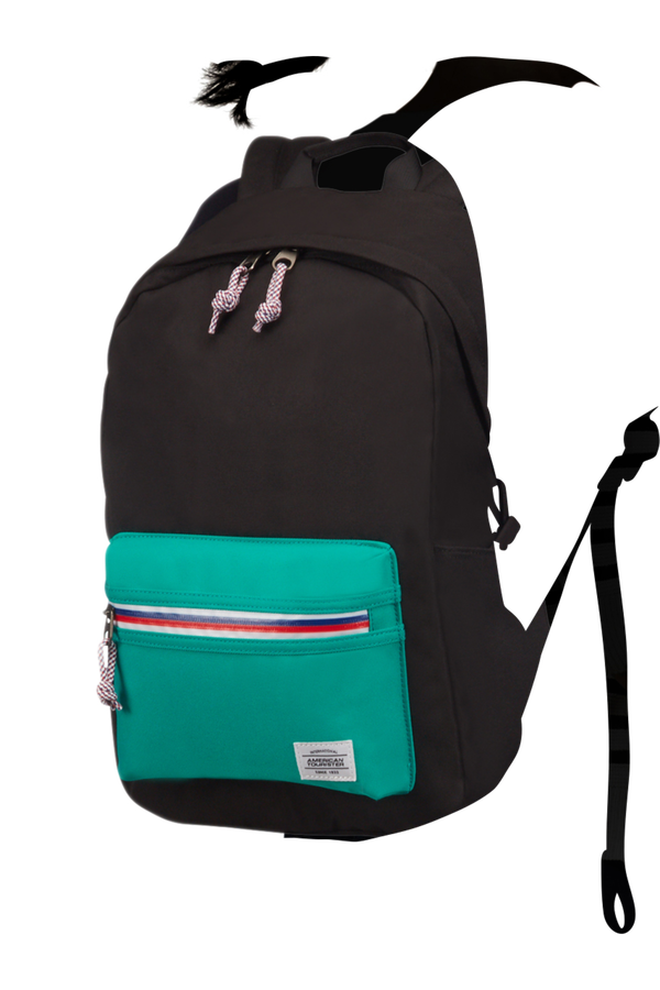 American Tourister Upbeat Backpack ZIP  Black/Turquoise