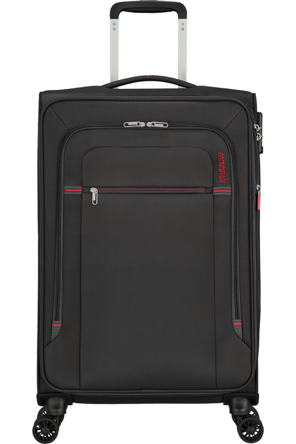 American Tourister Crosstrack Spinner Expandable 67cm  Gris/Rouge