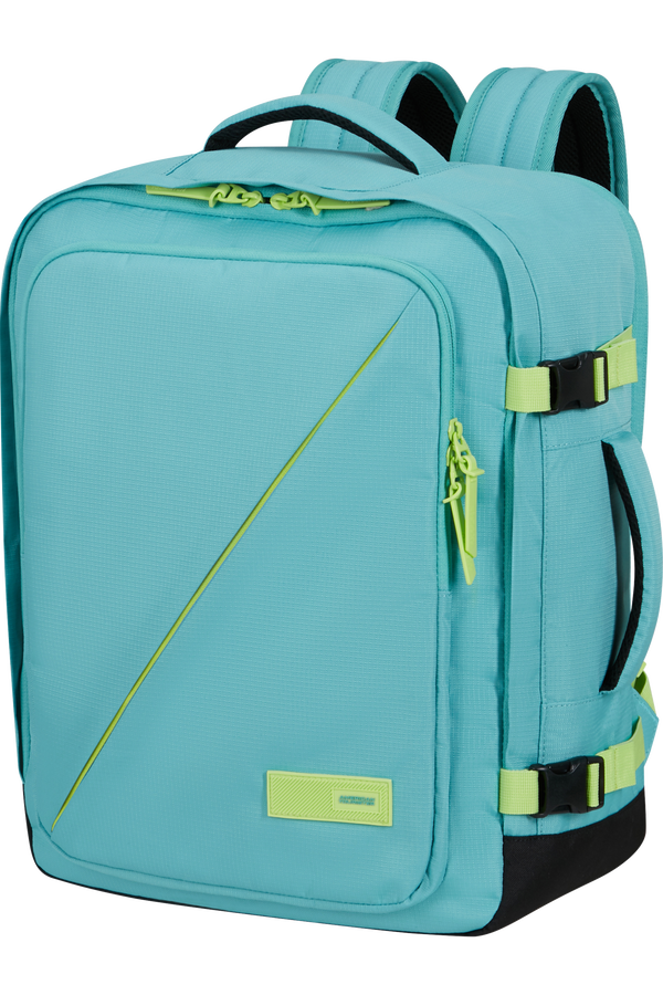 American Tourister Take2cabin Casual Backpack M  Dusty Turquoise/Lime
