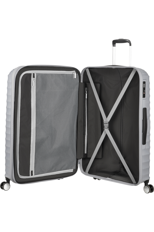 American Tourister Jetglam Spinner 77cm  Argent m&eacute;tal