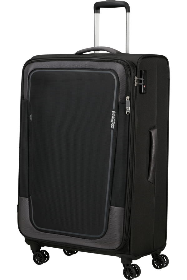 American Tourister Pulsonic Spinner Expandable 81cm  Asphalt Black