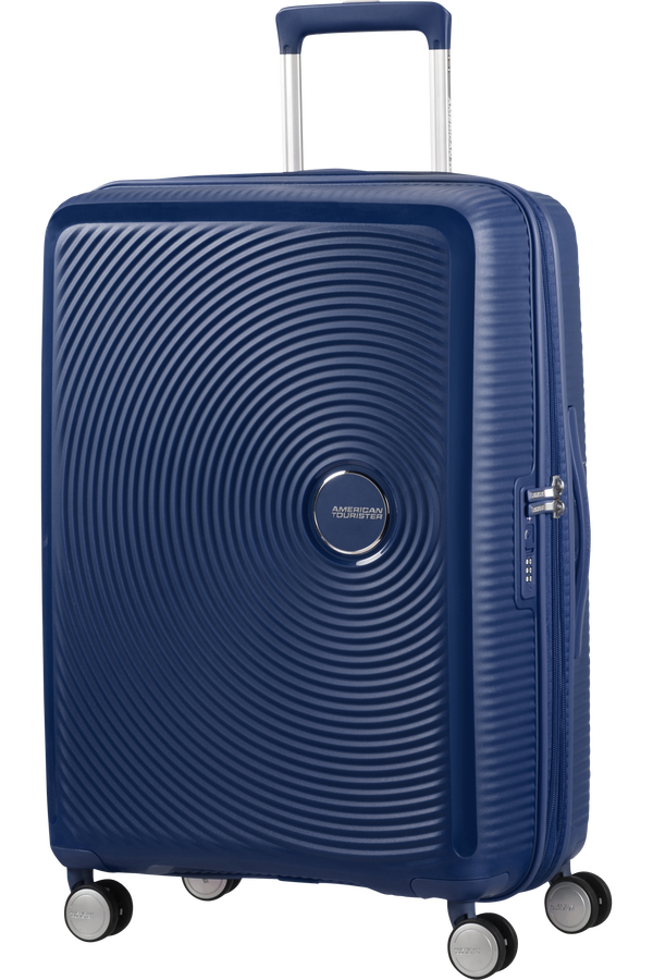 American Tourister Soundbox Spinner extensible 67cm Bleu marine foncé