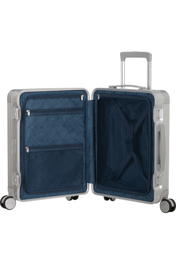 American Tourister Soundbox Alu Spinner TSA 55cm  Argent