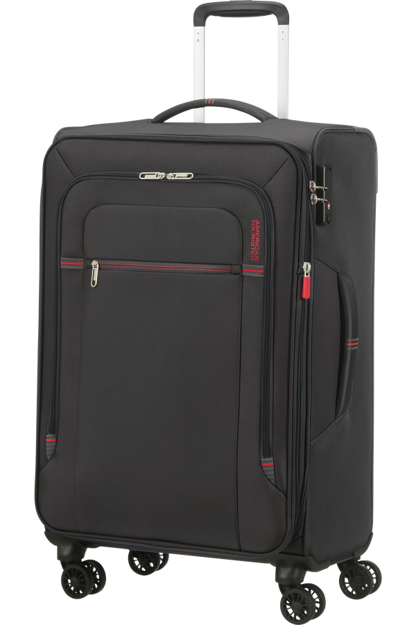 American Tourister Crosstrack Spinner Expandable 67cm  Gris/Rouge