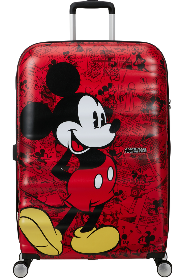 American Tourister Disney Wavebreaker Spinner TSA Disney Fl 77cm  Mickey Comics Red