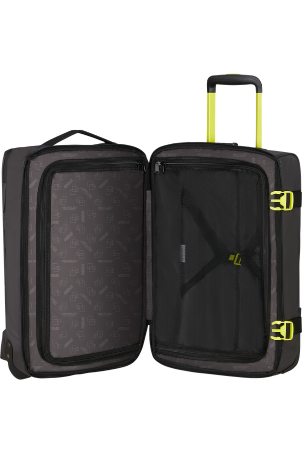 American Tourister Urban Track Duffle with Wheels Coated S  Black/Lime