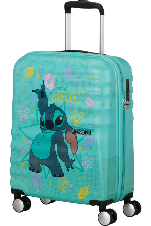 American Tourister Disney Wavebreaker Spinner TSA Disney Fl 55cm  Stitch Flower