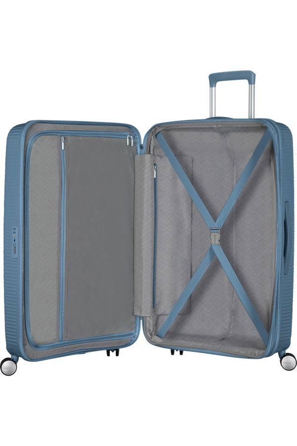 American Tourister Soundbox Spinner Expandable 67cm  Stone Blue