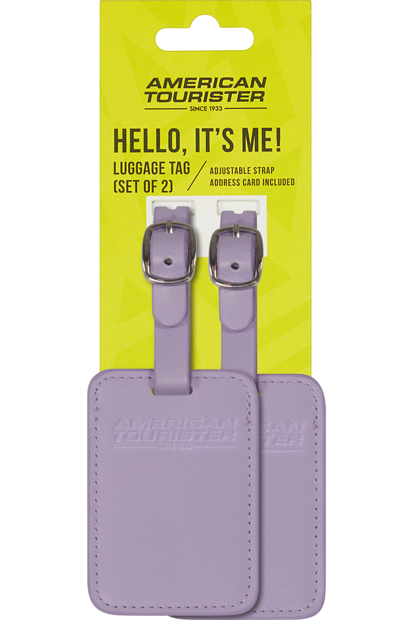 American Tourister American Tourist. Ta Luggage Tag X2  Digital Lavender