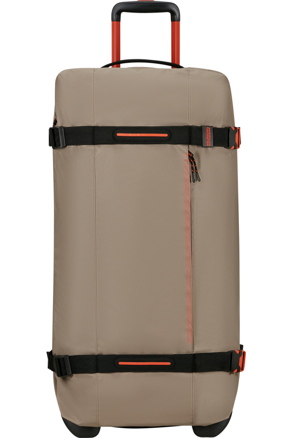 American Tourister Urban Track Duffle with Wheels Coated L  Beige/Orange
