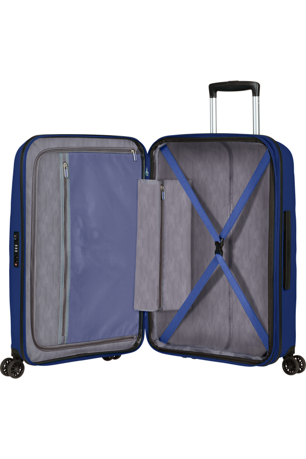 American Tourister Bon Air Dlx Spinner TSA Expandable 66cm  Bleu marine foncé