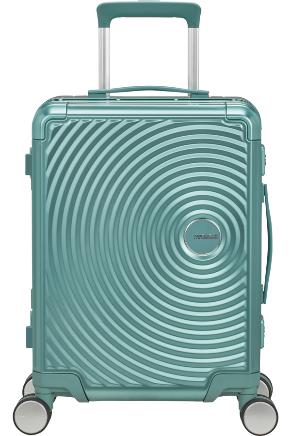 American Tourister Soundbox Alu Spinner TSA 55cm  Dusty Turquoise