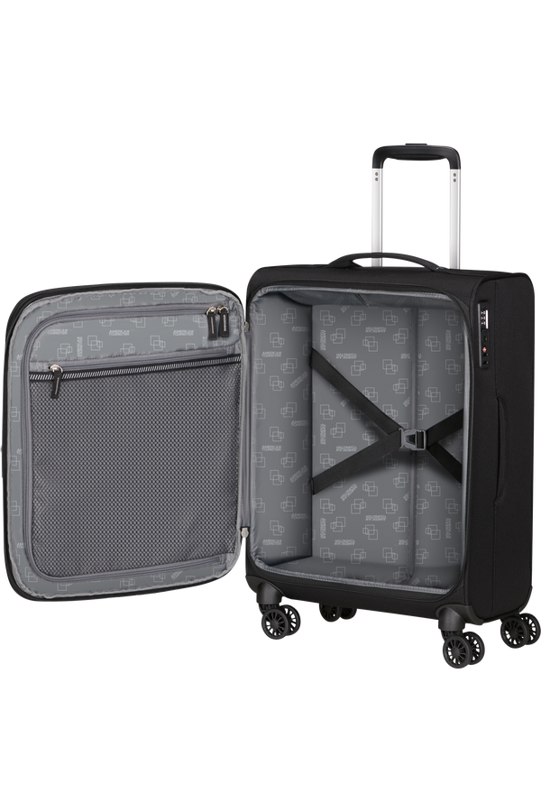 American Tourister Aerospin Spinner Expandable S  Noir