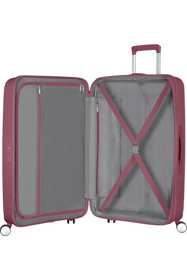 American Tourister Soundbox Spinner TSA Expandable 77cm  Dark Burgundy