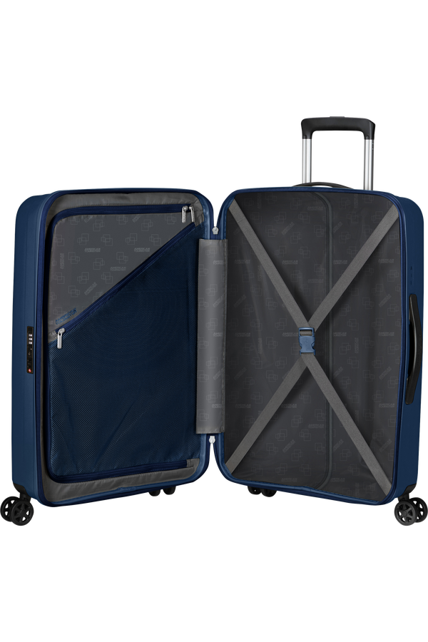 American Tourister Rejoy Spinner 68/25 Tsa 68  Bleu marine