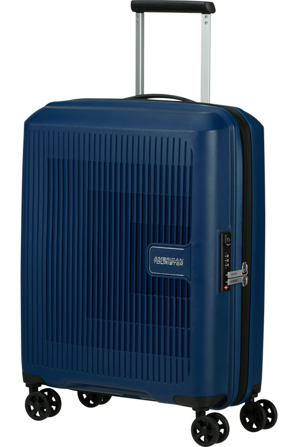 American Tourister Aerostep Spinner 55/20 Exp Tsa 55cm  Bleu marine