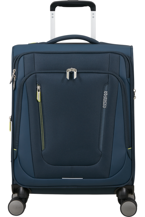 American Tourister Wanderlite Spinner EXP TSA S  Bleu marine foncé