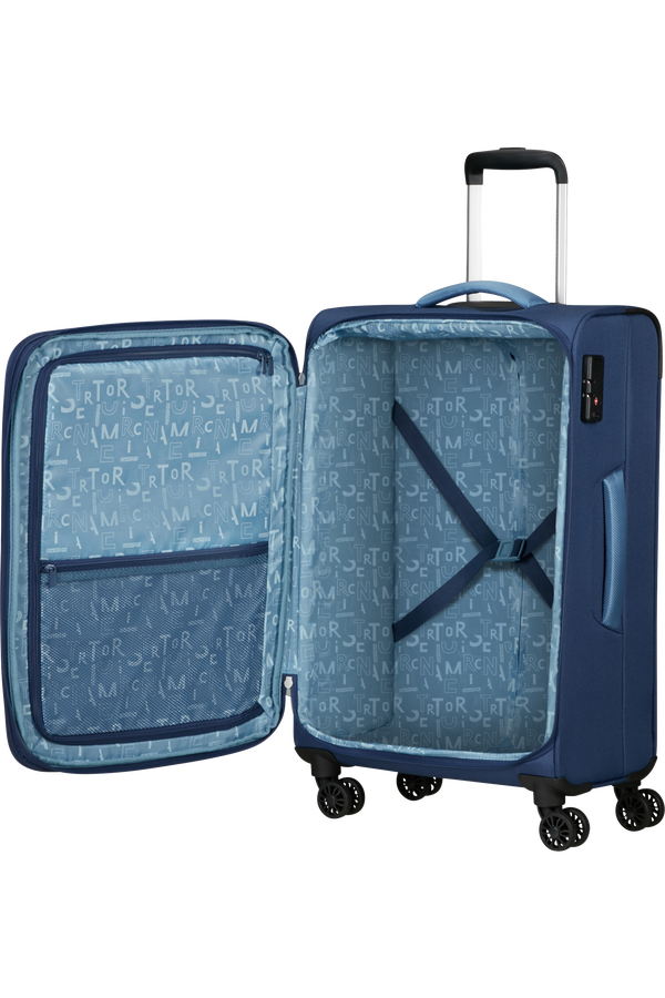 American Tourister Pulsonic Spinner Expandable 68cm  Combat Navy