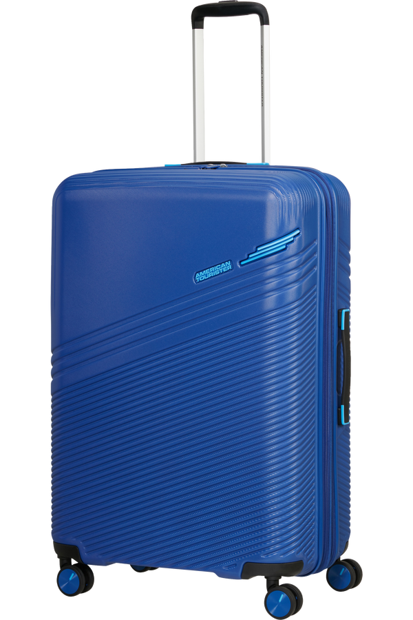 American Tourister Triple Trace Spinner TSA Expandable 76cm  Bleu marine/Bleu