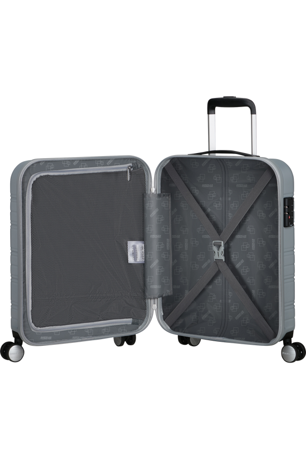 American Tourister High Turn SPINNER 55/20 TSA 55cm  Argent