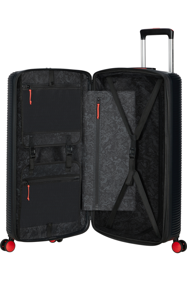 American Tourister Rollio Spinner 75cm  Noir/Rouge