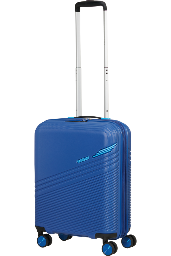 American Tourister Triple Trace Spinner TSA Expandable 55cm  Bleu marine/Bleu