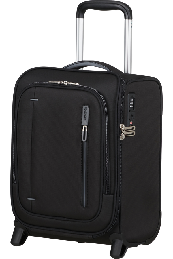 Cloudrider S/M Valise 2 roues | American Tourister Cloudrider Upright Underseater Tsa  Jet Black