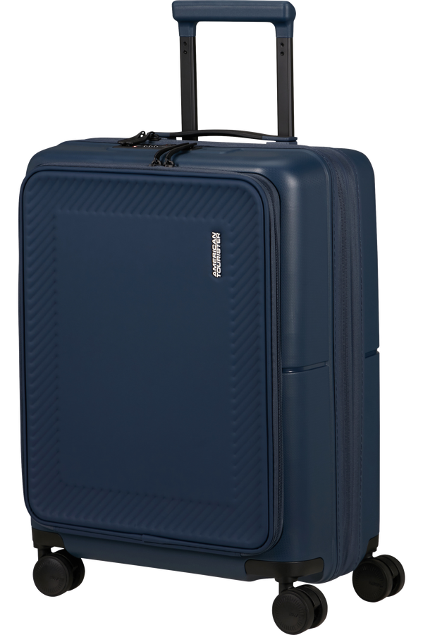 American Tourister DashPop Spinner Expandable Frontloader 55cm  Bleu nuit