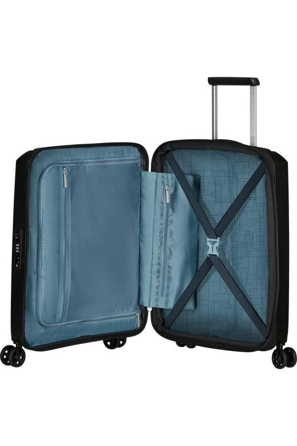 American Tourister Aerostep Spinner 55/20 Exp Tsa 55cm  Noir