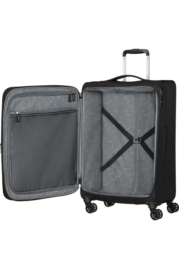 American Tourister Aerospin Spinner Expandable M  Noir