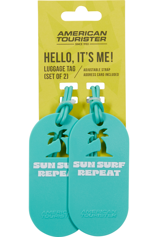 American Tourister American Tourist. Ta Luggage Tag X2 Fun  Sun Surf Repeat